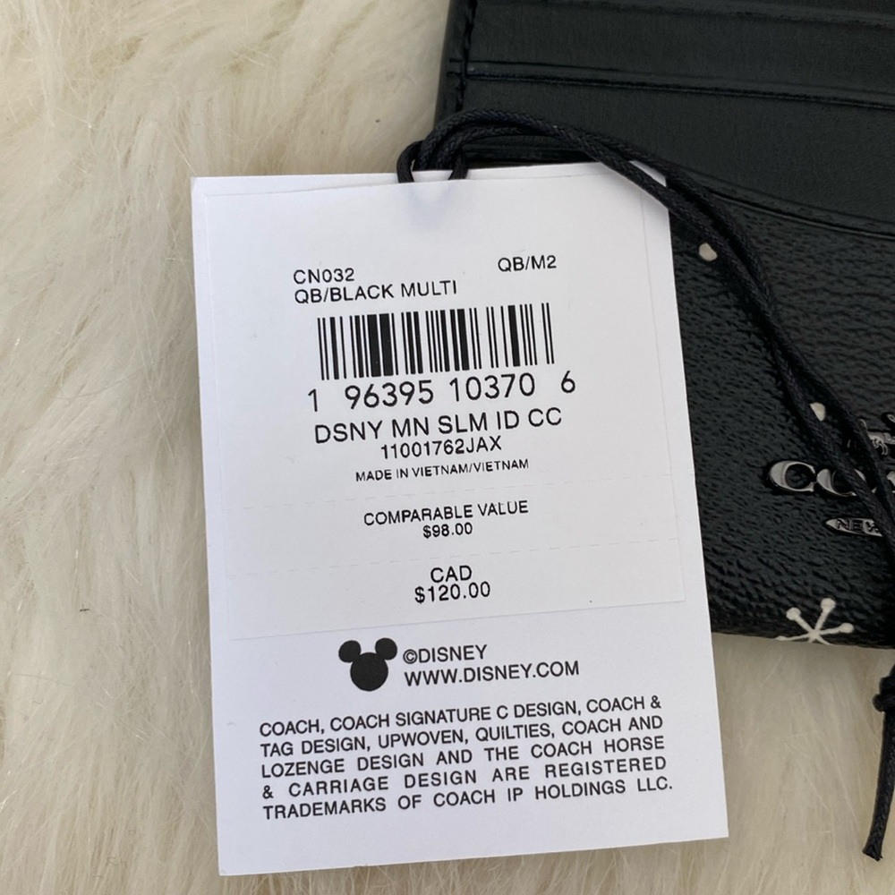 Disney X Coach Slim Id Card Case With Minnie - Picture 4 of 4